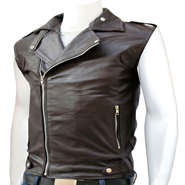 a stylish leather vest for men cezzham