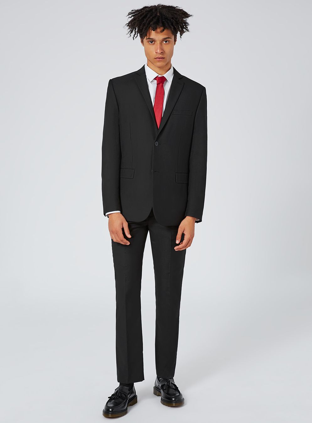 black twill slim fit suit pants - topman usa iewloir