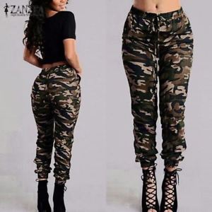 cargo pants for women image is loading camouflage-printed-pants-plus-size-army-cargo-pants- kpprqsc