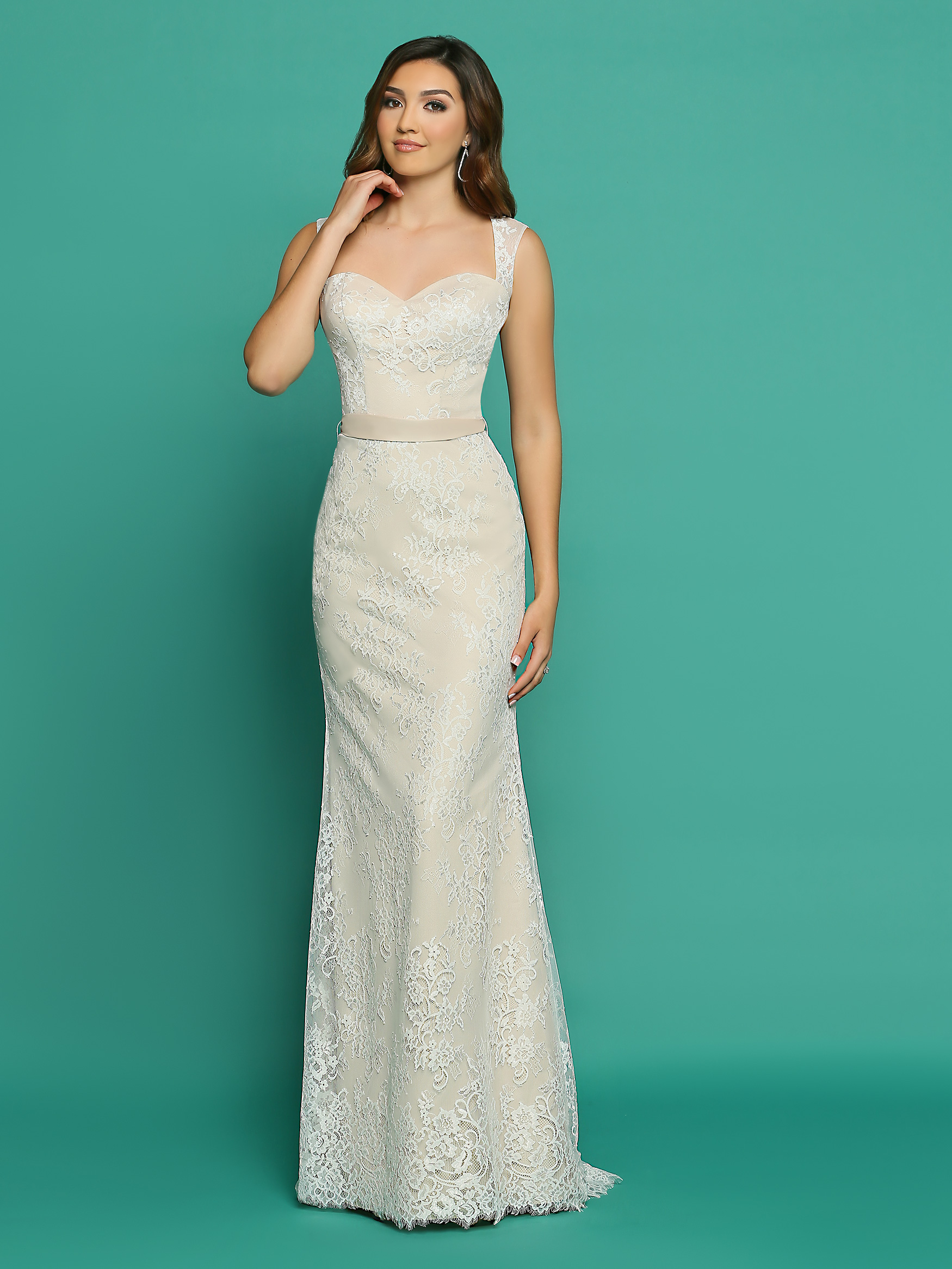 casual wedding dresses image showing front view of style #f7056 ... zjbonfq