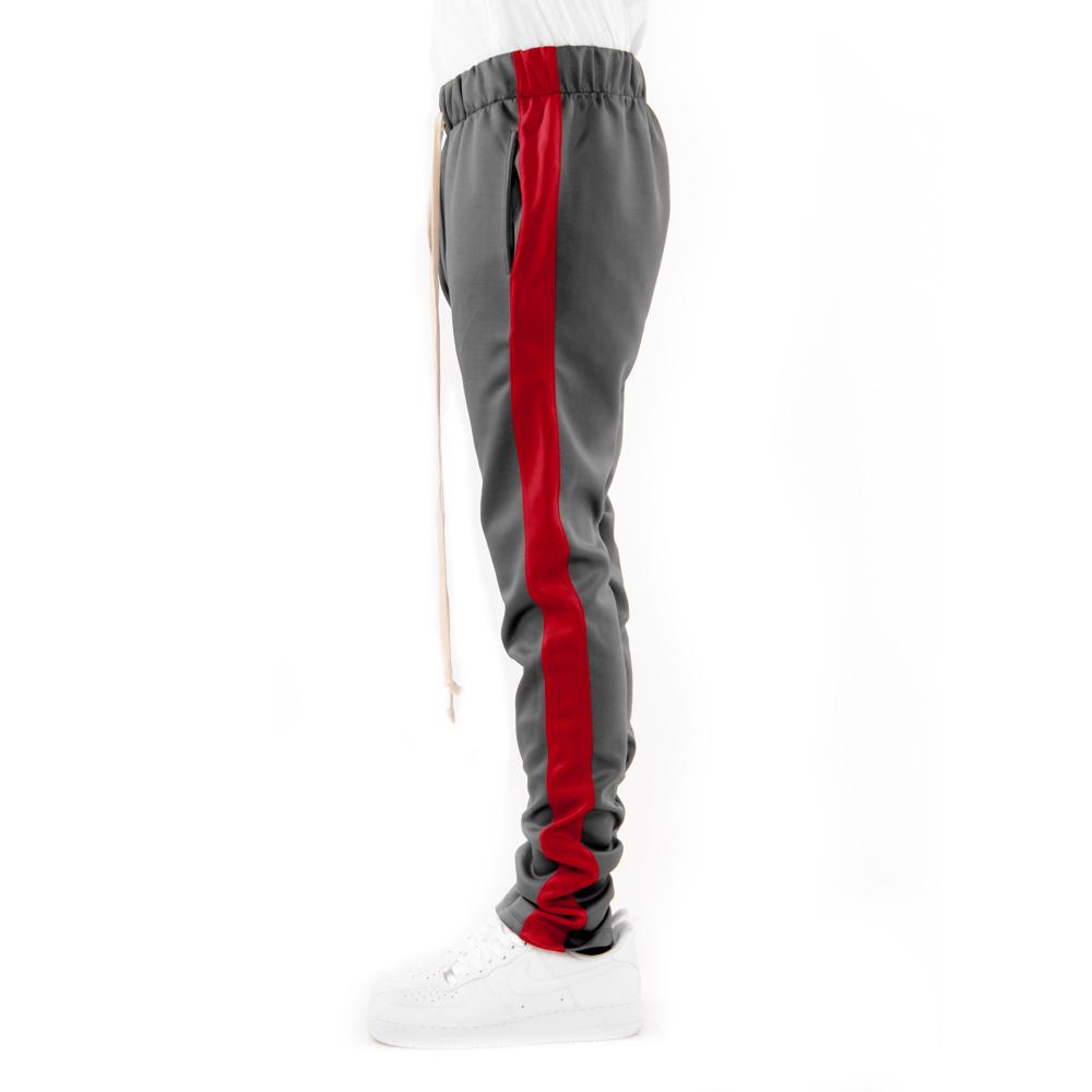 charcoal/red-techno track pants edlzzws