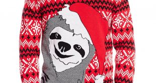 christmas sweaters alex stevens menu0027s slothy christmas ugly christmas sweater at amazon menu0027s  clothing nbxfaxv