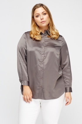 embroidered back satin blouse fprqhfk