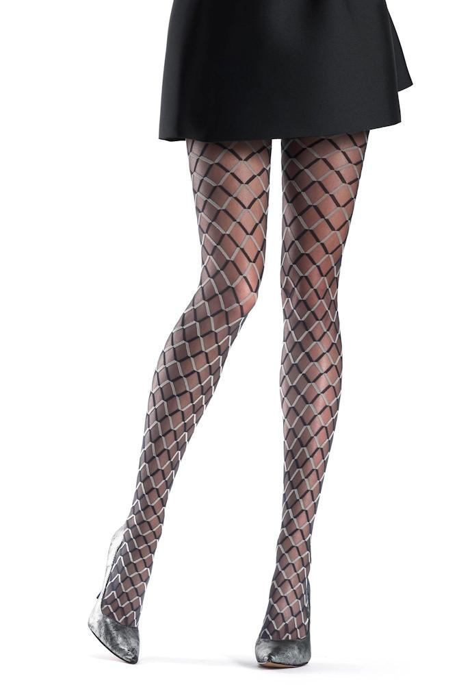 funny two tone diamond patterned tights by oroblu anwyuqs