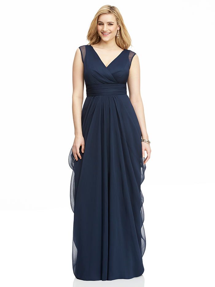 long dress styles for plus size