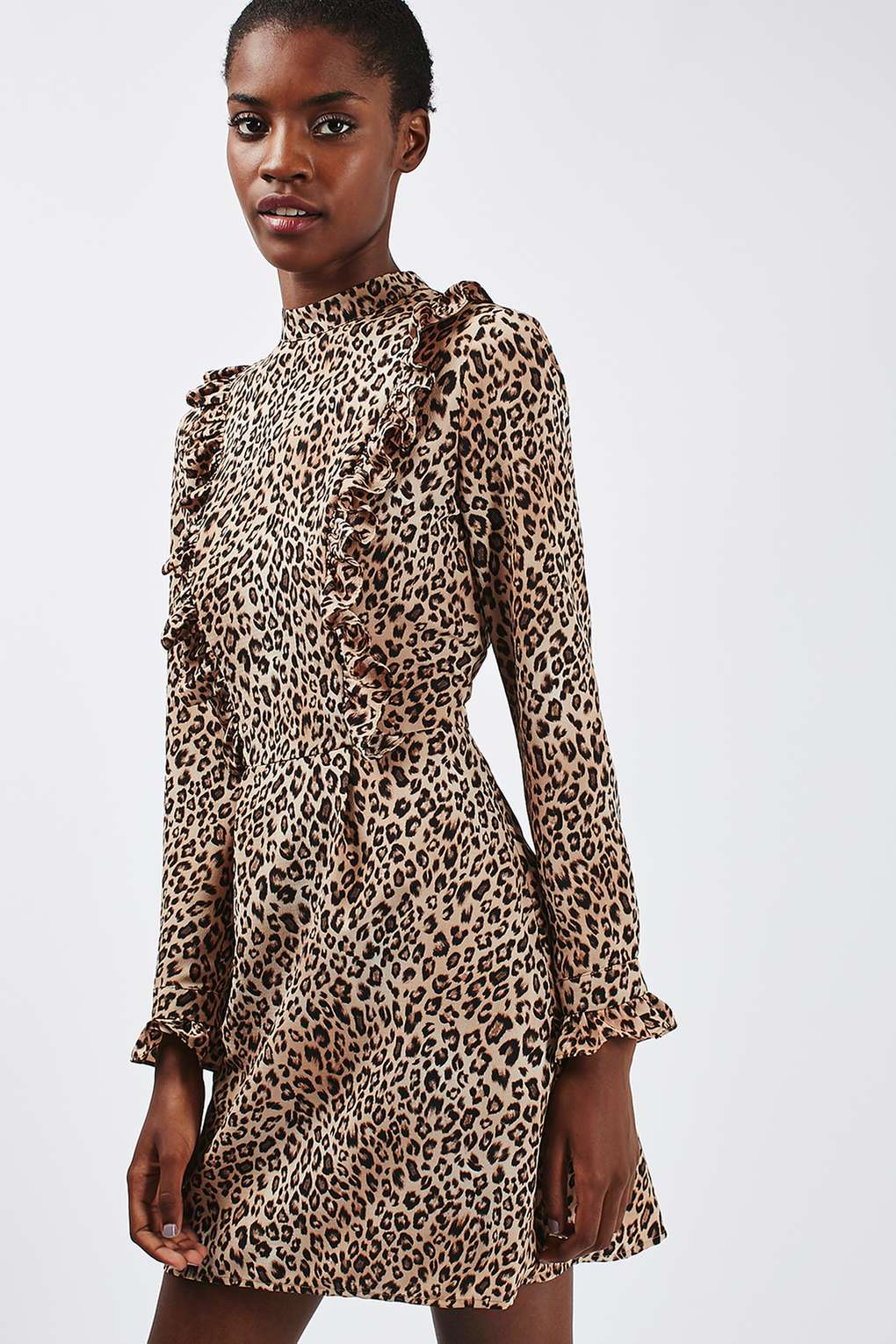 leopard print dress leopard print ruffle dress | topshop pamywrw