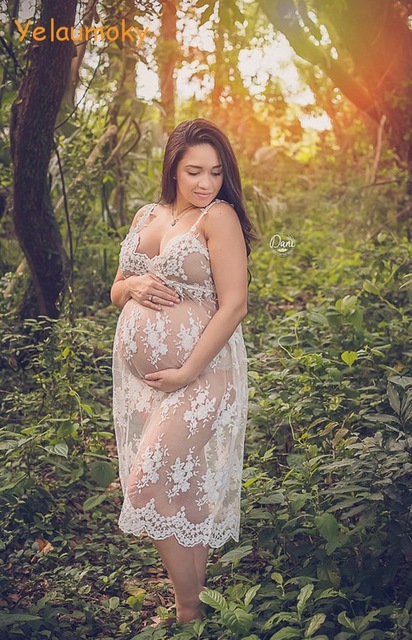 maternity gowns sleeveless photography maternity lace dress prop photo shooting lace maternity  gowns sheer igdwugk