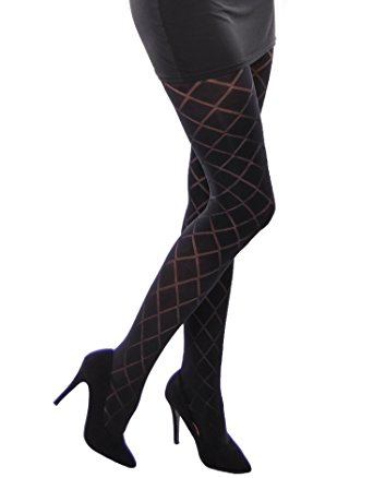 megan beautiful semi opaque patterned tights 40 denier by adrian . uxookhi