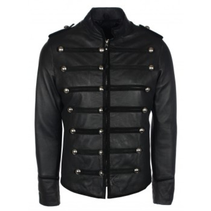 military style jacket men military style black leather jacket cwwdezq
