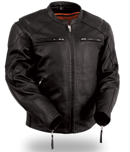 motorcycle jackets menu0027s vented leather jacket with conceal carry holsters vtyvqei