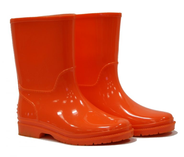 picture of kids wellington boots - orange yrniepf