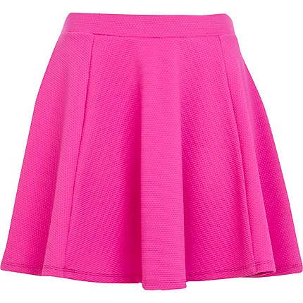 pink skirt bright pink textured skater skirt - skater skirts - skirts - women £18 iruoxsn