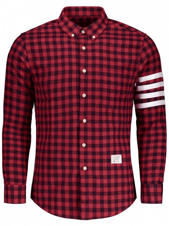 plaid shirts unique button down plaid shirt - red 2xl aiwivff