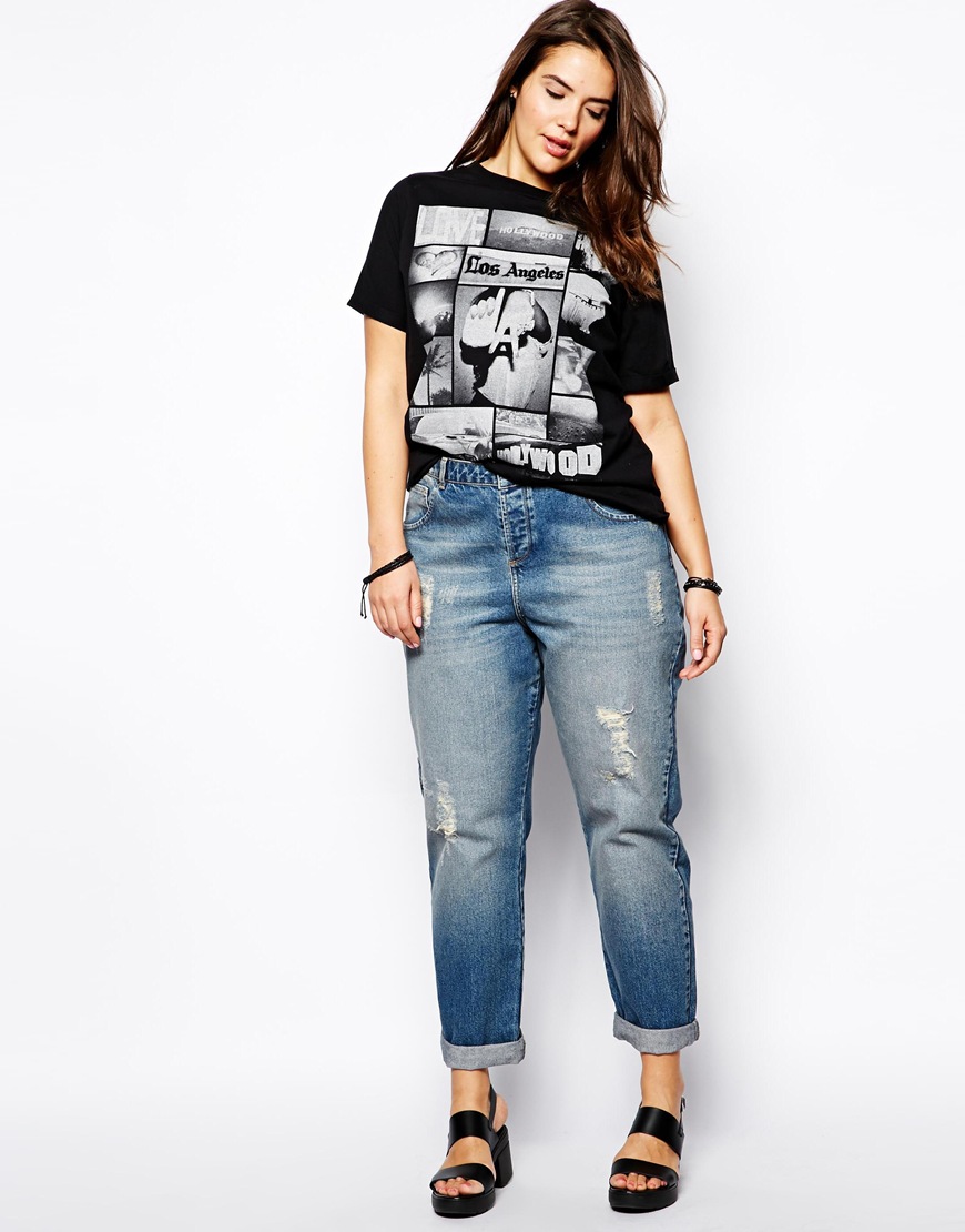 plus size boyfriend jeans studded jeans-these embellished, no-see-um vogue jeans area unit a trifle  rough, funky, yjbwzwr
