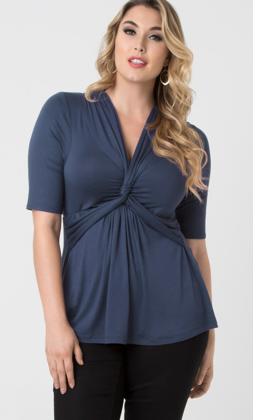 plus size tops caycee twist top vreswct