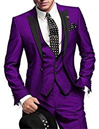 purple suit slim fit menu0027s suit 3pc suit jacket, vest,suit pants hrhqczl