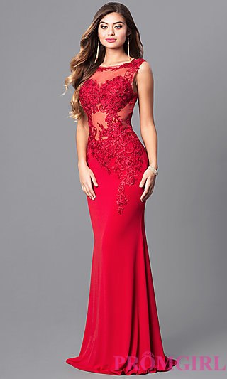 red prom dresses jvnx by jovani red prom dress with lace - promgirl ngphsax