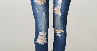 ripped jeans for women high rise destroyed skinny jeans ripped womens dark blue denim waist  distressed dfcphzo