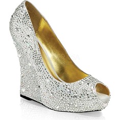 silver prom shoes fabulicious isabelle 18 wedge heel (womenu0027s) tudxwmz