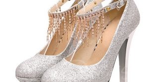 silver prom shoes ... larger image wkdkfva
