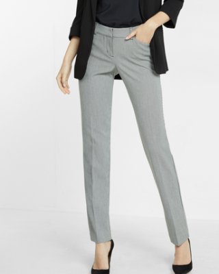 slacks for women express view · low rise houndstooth straight leg editor pant cosbeje