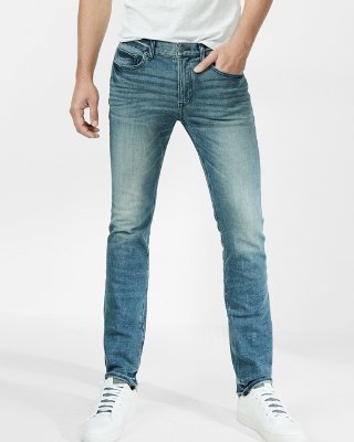 slim fit jeans slim medium wash 4 way stretch jeans | express ljcsvey