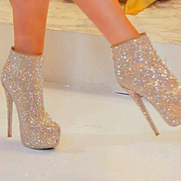sparkly heels shoes sparkly shoes glitter shoes silver high heels sandals gold sequins  prom wgfojmr