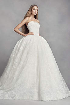 strapless wedding dresses long ballgown modern chic wedding dress - white by vera wang qavjxoz