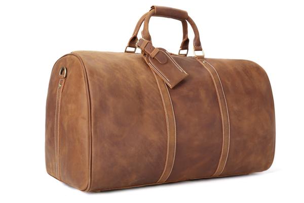 travel bags for men ... rockcow vintage leather duffle bag, mens travel bag, gym bags for men uecofmp