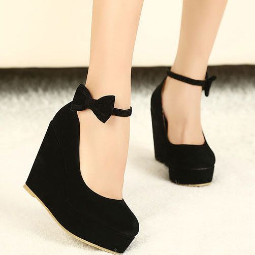 wedges shoes bowknot wedge shoes colfycz