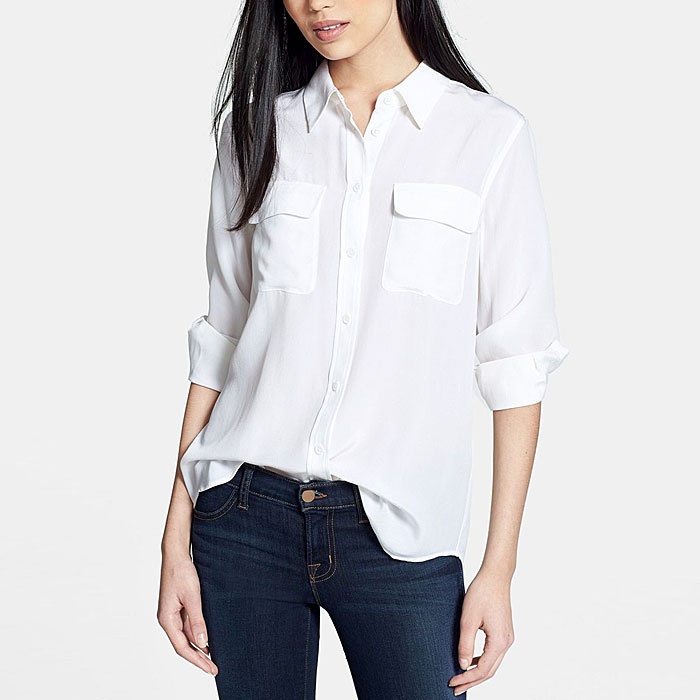 white blouse best white button down shirts - equipment slim signature blouse xjkwvzr