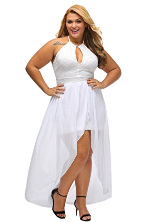 white plus size dresses lalagen womenu0027s plus size halter white lace wedding party dress maxi dress gvmcdfm
