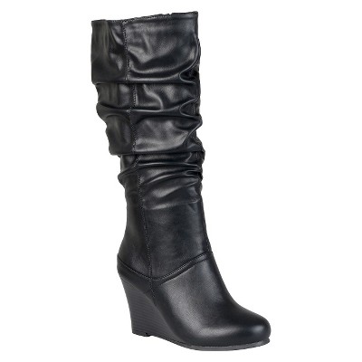 womenu0027s journee collection slouchy wedge boots exvgxeu