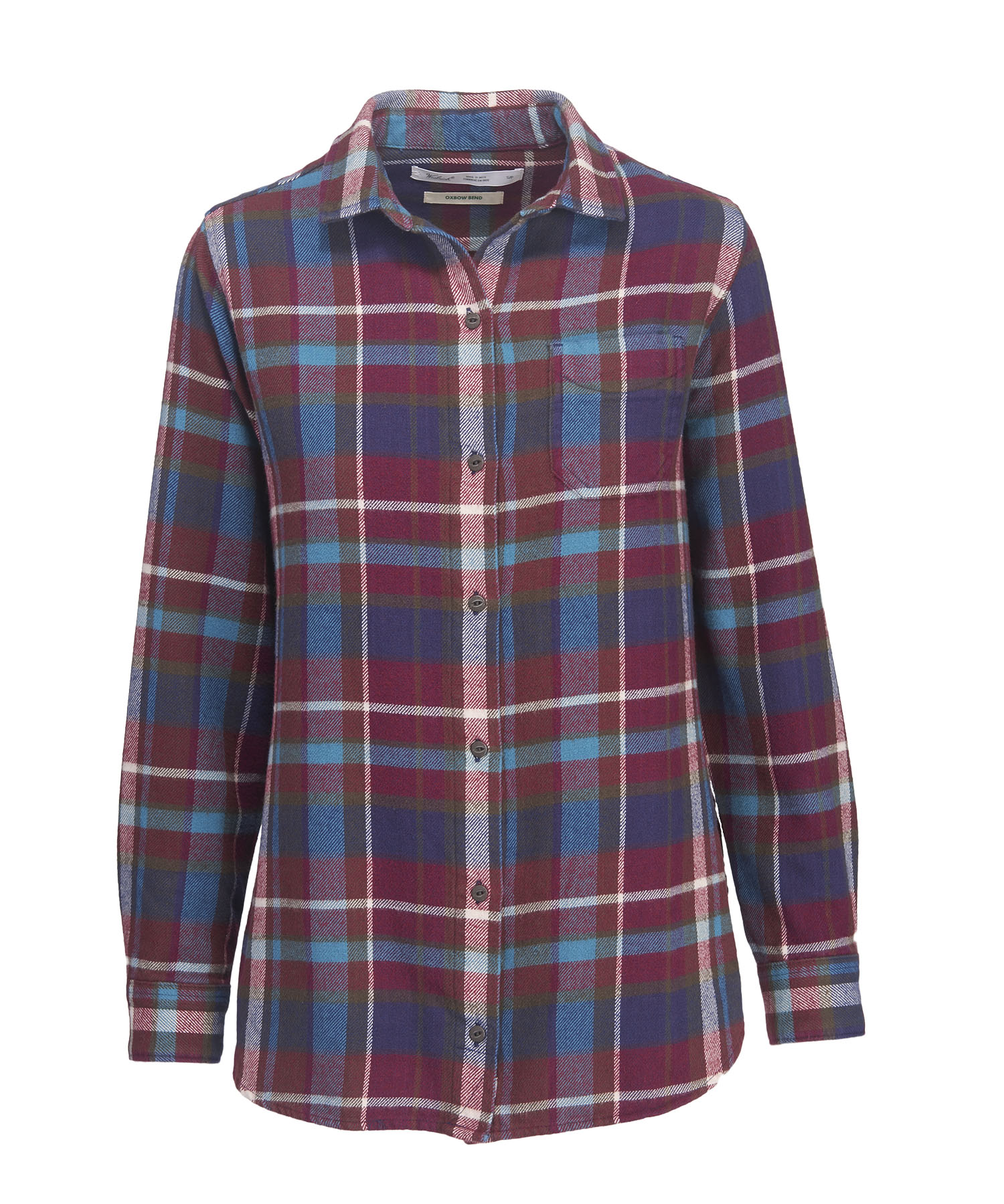 womens flannel shirts womenu0027s oxbow bend boyfriend tunic shirt - 100% organic cotton nvvkhvd