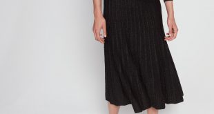 ... metallic effect knitted skirt : skirts u0026 shorts color multi-color ... pobfaog
