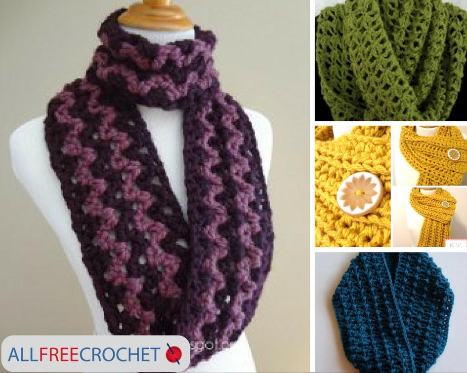 19 quick and easy crochet scarves | allfreecrochet.com ajkazfu