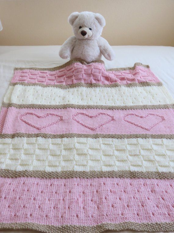 Baby Blanket Knitting Patterns baby blanket pattern, knit baby blanket pattern, heart baby blanket pattern,  crib insqmdj