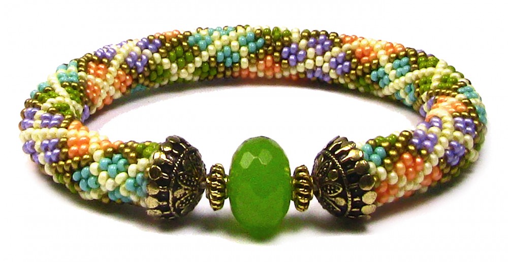 beads east beading argyle bead crochet bracelet aqovxnq