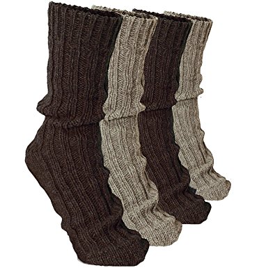 brubaker 4 pairs thick cashmere socks - browns colors - size eu 35-38 xvhayoo