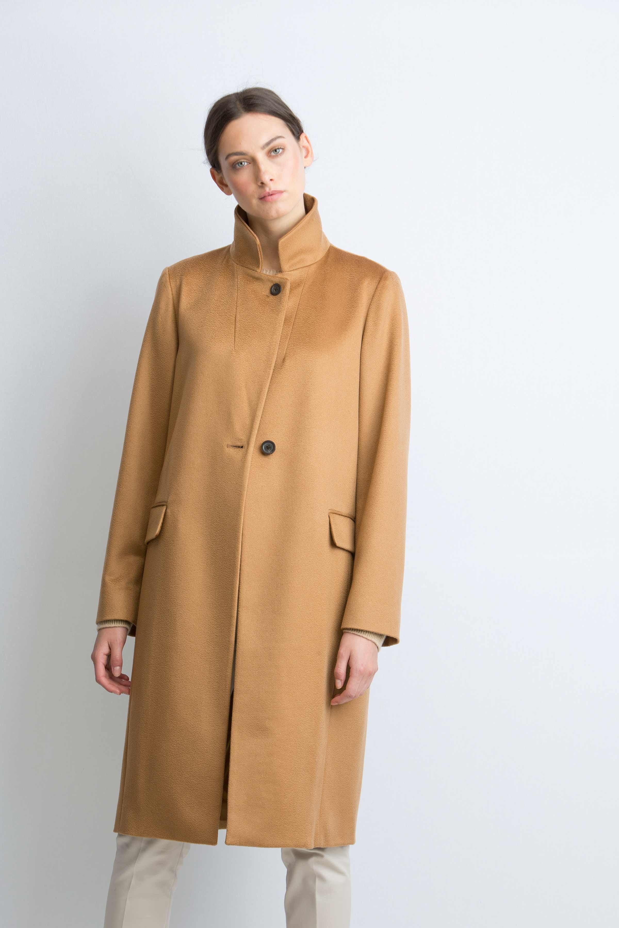 cashmere coat cashmere velour womens dark camel single breast coat | johnstons of elgin jweocbh