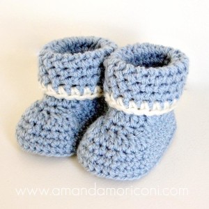 cozy cuffs crochet baby booties pattern ... rqhcnap