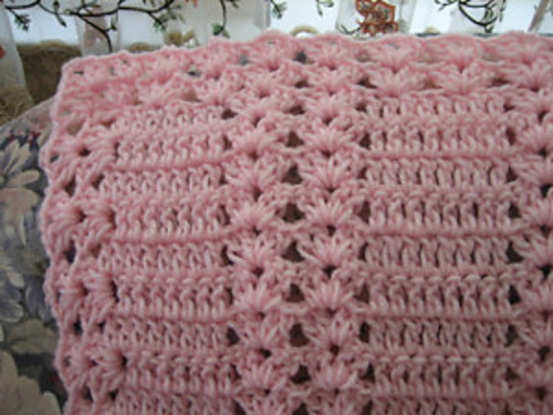 crochet afghan patterns pink moscato double shell ... hqrlqck
