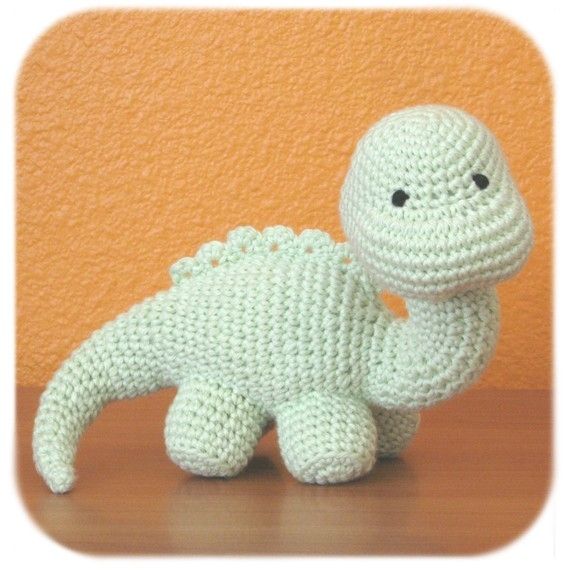 crochet animals dinosaur crochet amigurumi plush in mint green cotton yarn stuffed animal pgjvhra