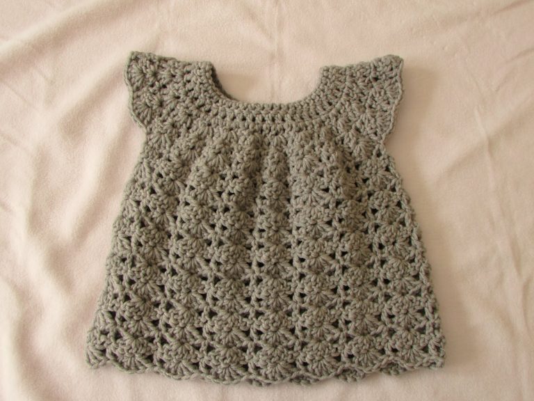 Crochet baby dress – Wearable crochet Knit fabric for Kids ...