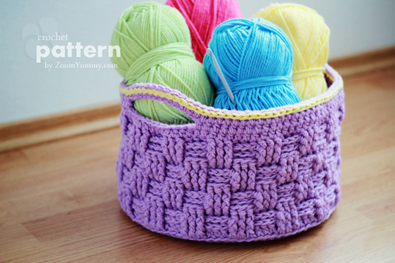 crochet basket pattern crochet pattern - big crochet basket vzqhbuk