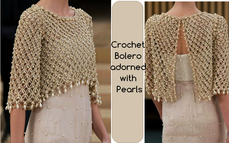 crochet bolero adorned with pearls wwgtnsv