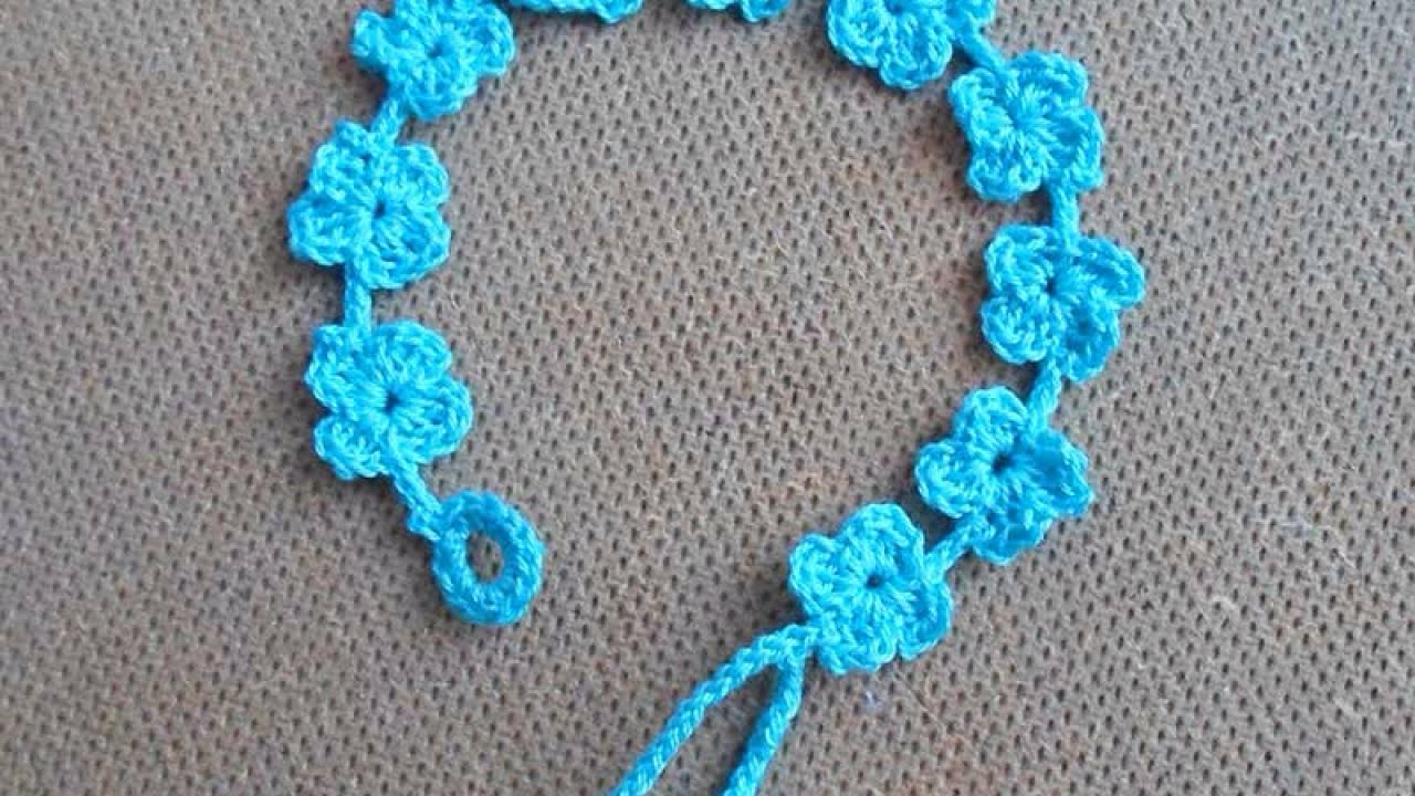 crochet bracelet how to crochet a pretty summer flower bracelet - diy style tutorial - txaktfm