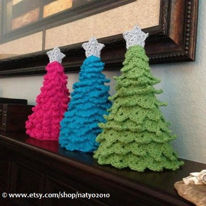 crochet christmas trees instant download 3 crochet christmas tree decoration - 3 different designs  with zxhwdnl