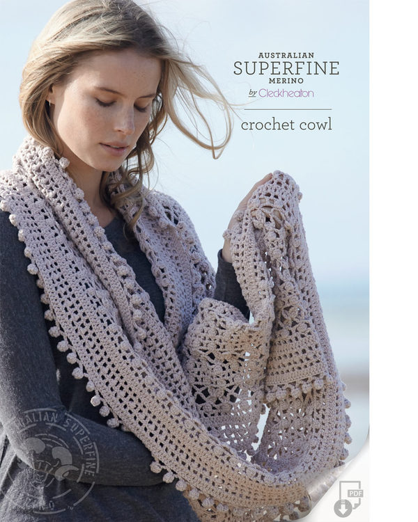 crochet cowl pattern - cleckheaton superfine qfljpid