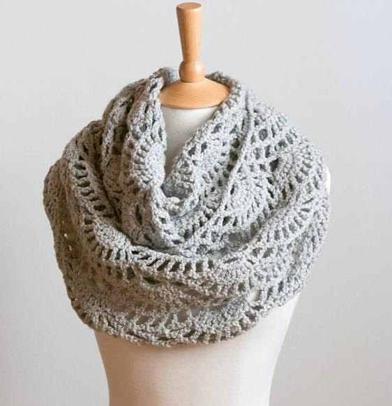 crochet cowl pattern crochet pattern instant download - lacy grey cowl - gray intricate neck kpdxvpl